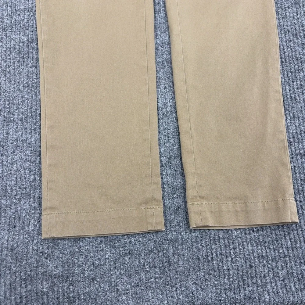 Banana Republic Fulton Chino Pants Mens 33x34 Khaki Cotton Performance Casual
